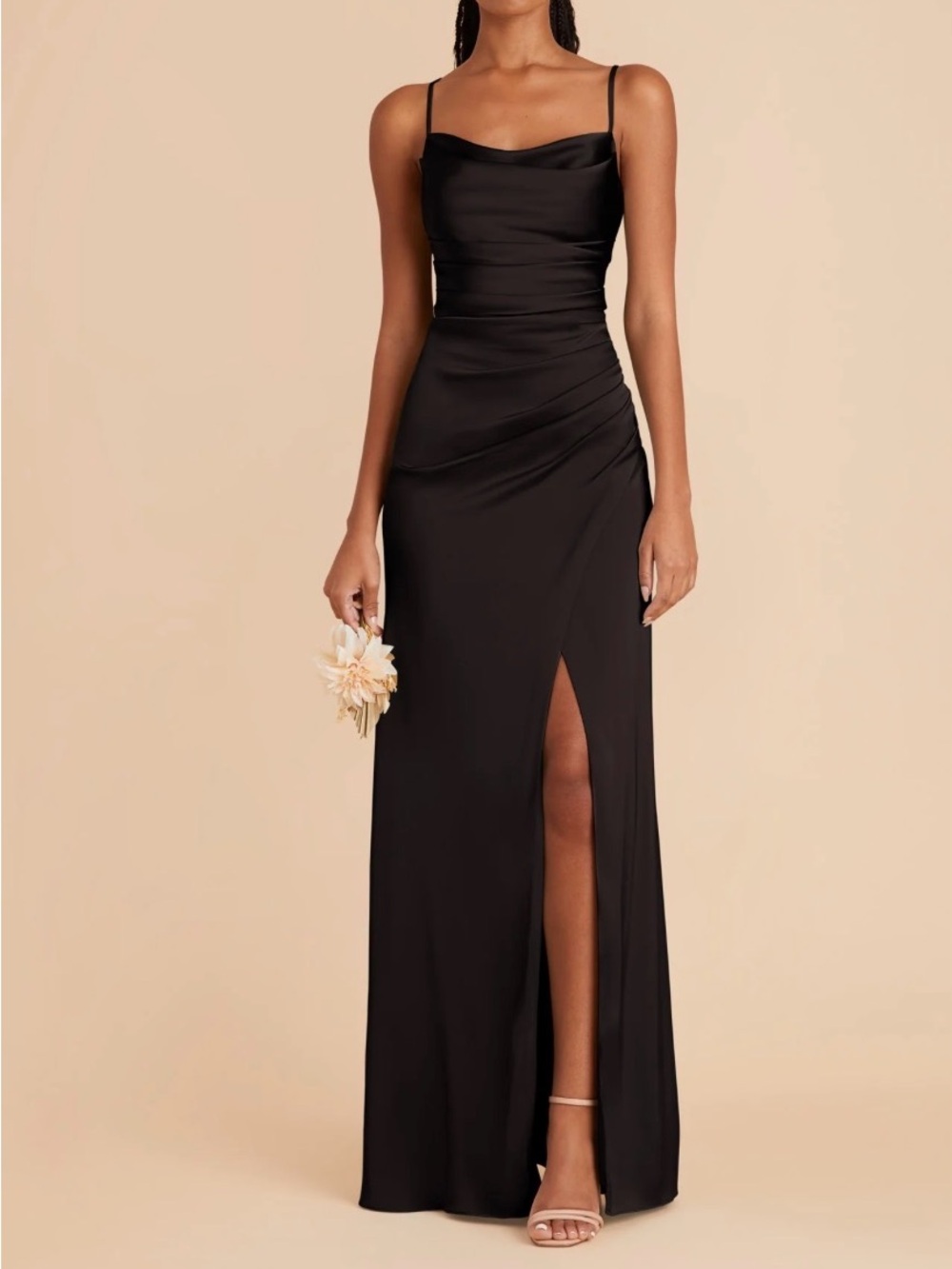 Lydia Dress Matte Satin Black